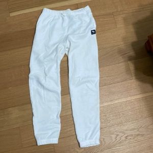 Abercrombie girls white sweats/joggers size 13/14.